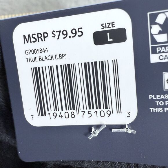 GAP Pull On Pant Pants Womens Large True Black Drawstring Elastic Slash Pockets - Picture 8 of 11